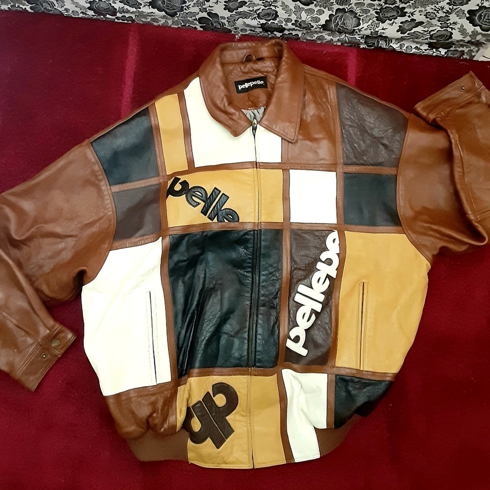 Pelle Pelle Brown and Black Leather Jacket